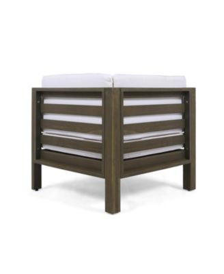 Streamdale Acacia Wood V-Shaped Outdoor Sectional Sofa Set