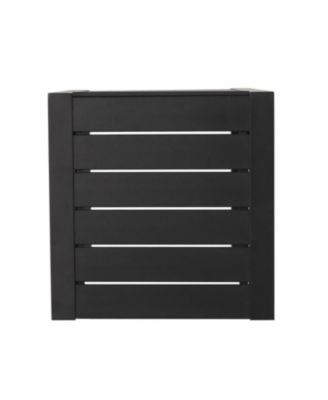 Modern Matte Aluminum C-Shaped Outdoor Side Table