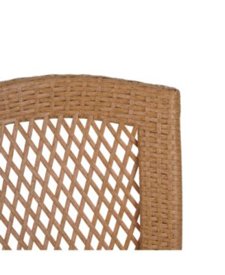 Streamdale Stackable Rattan Patio Chairs - Set of 2