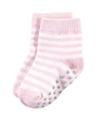 12Pk Natural Non Skid Socks