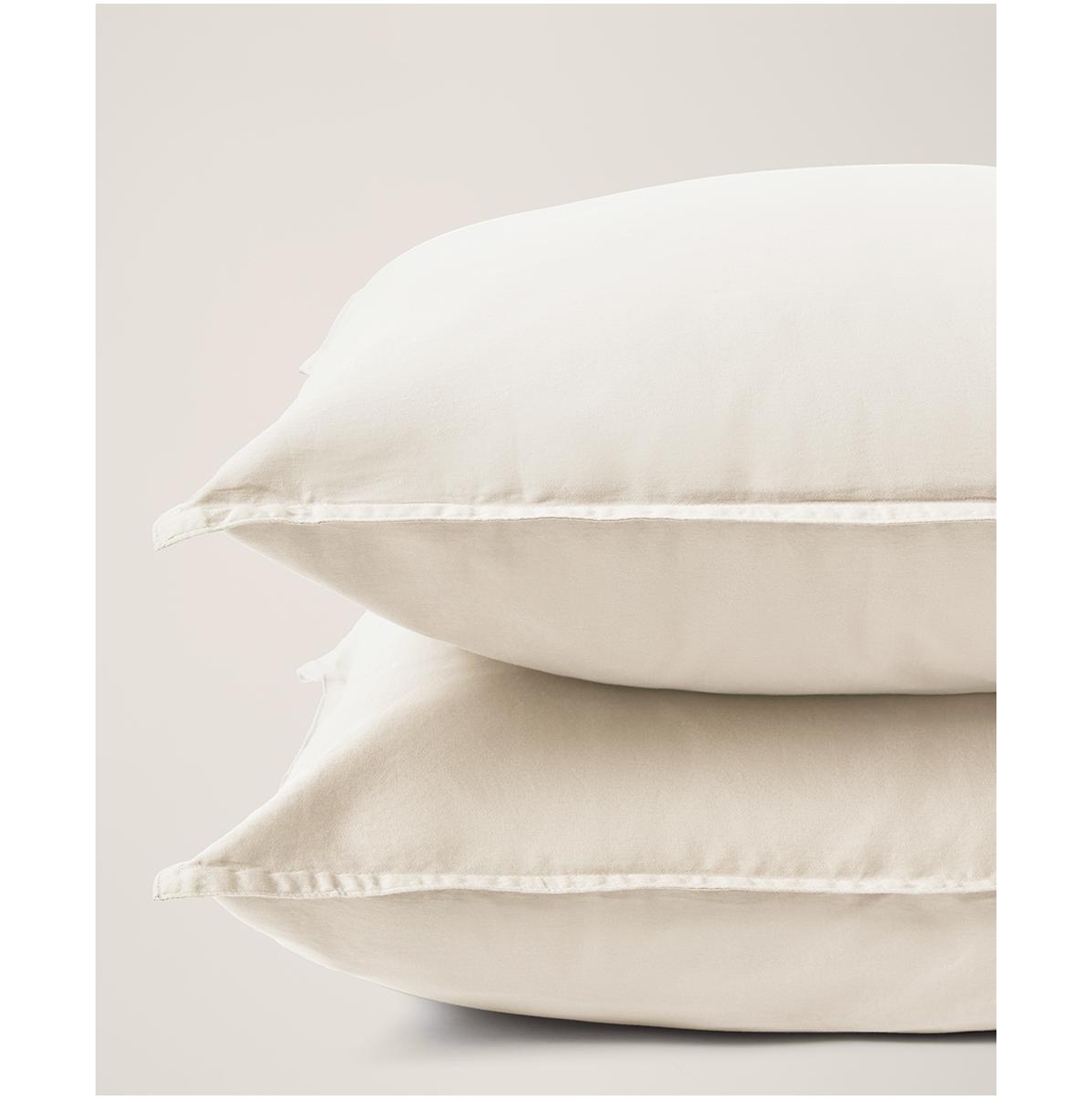 Organic Cotton Room Service Sateen Sham 2-Pack - Standard - Dove grey