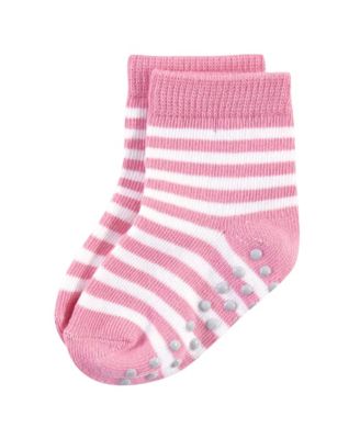 12Pk Natural Non Skid Socks