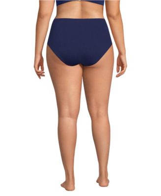 Plus Size Cheeky High Waisted Bikini Bottoms