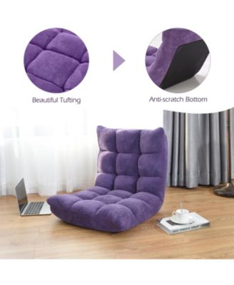 Adjustable 14-position Cushioned Floor Chair