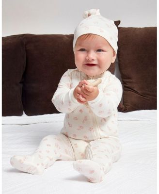 Baby Boys "Love is Home" Blend Zippered Footie