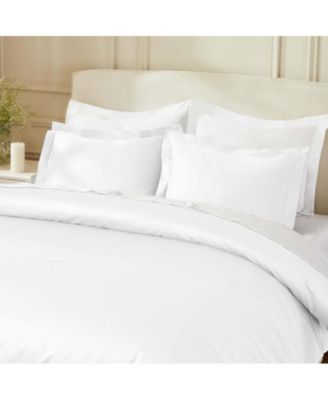 Egyptian Cotton 850 Thread Count Solid Duvet Cover Set, Full/Queen