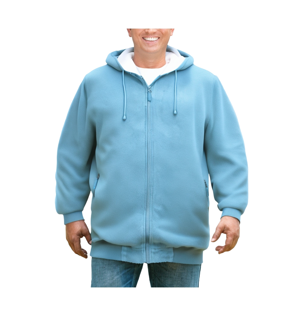 Big & Tall Explorer Plush Fleece Hoodie - Indigo