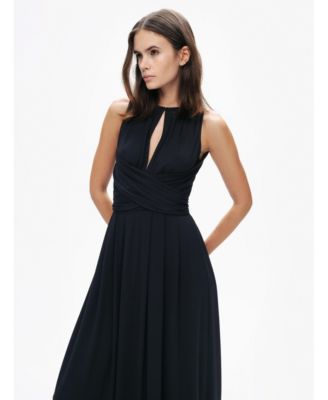 Women's Maxi Dress with Belt Ties