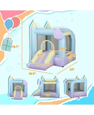 Bounce House, Inflatable Bouncer with Air Blower, 98" x 65" x 79"