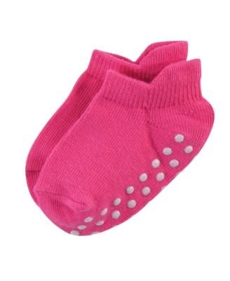 Toddler Girls Safe Step Natural Cotton Socks with Non Skid Soles