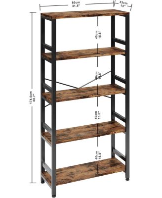 Bookshelves and Bookcases, 31.5in Wide Shelf 5-Tier Ladder Shelf