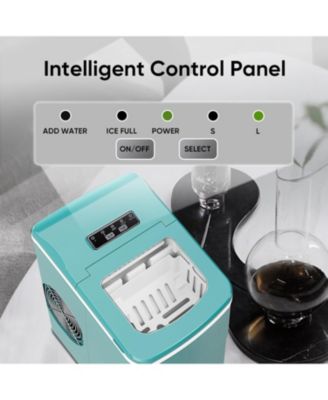 26Lbs/Day, Ice Maker, Self-Cleaning Ice Machine with Ice Scoop and Basket