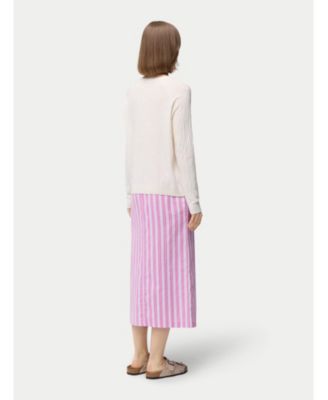 Women's Silk Cashmere Textured Sweater Black