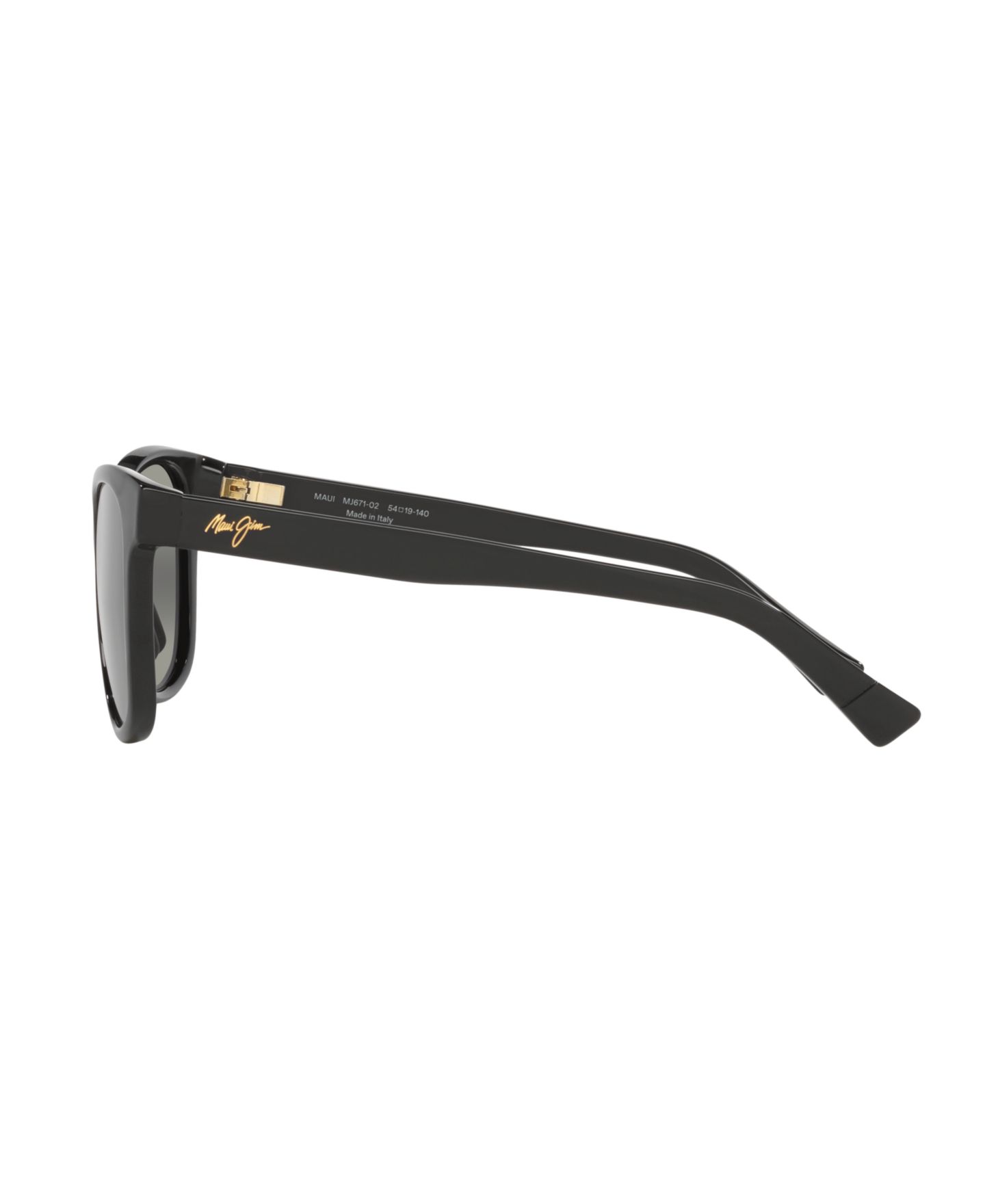 Женские солнцезащитные очки Maui Jim Kiopaa Polarized Sunglasses, MJ000787, цвет: Чёрный блестящий — фото 3