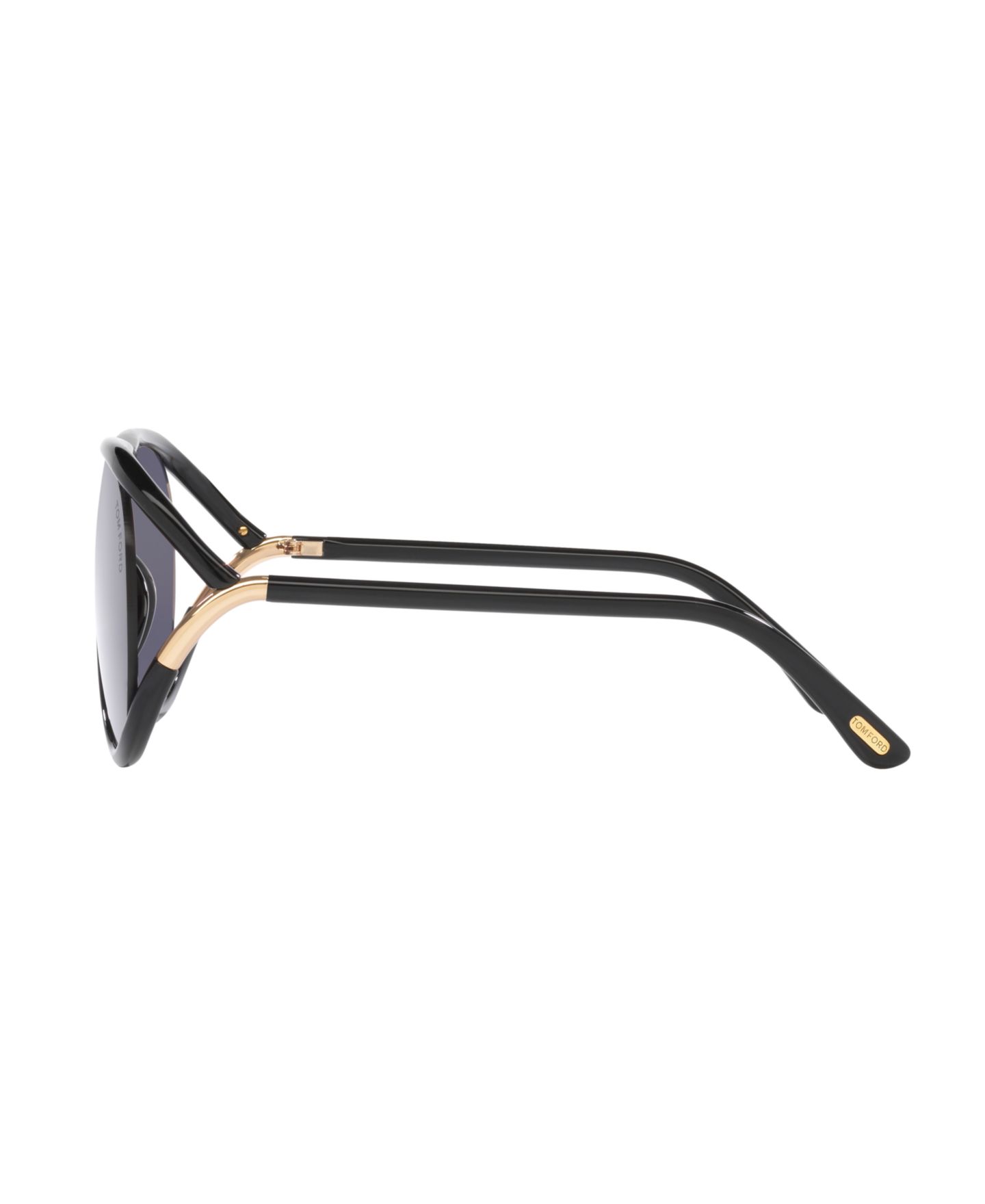 Солнцезащитные очки Tom Ford Unisex Large Sunglasses, FT1197 TR001938, цвет: Чёрный блестящий — фото 3