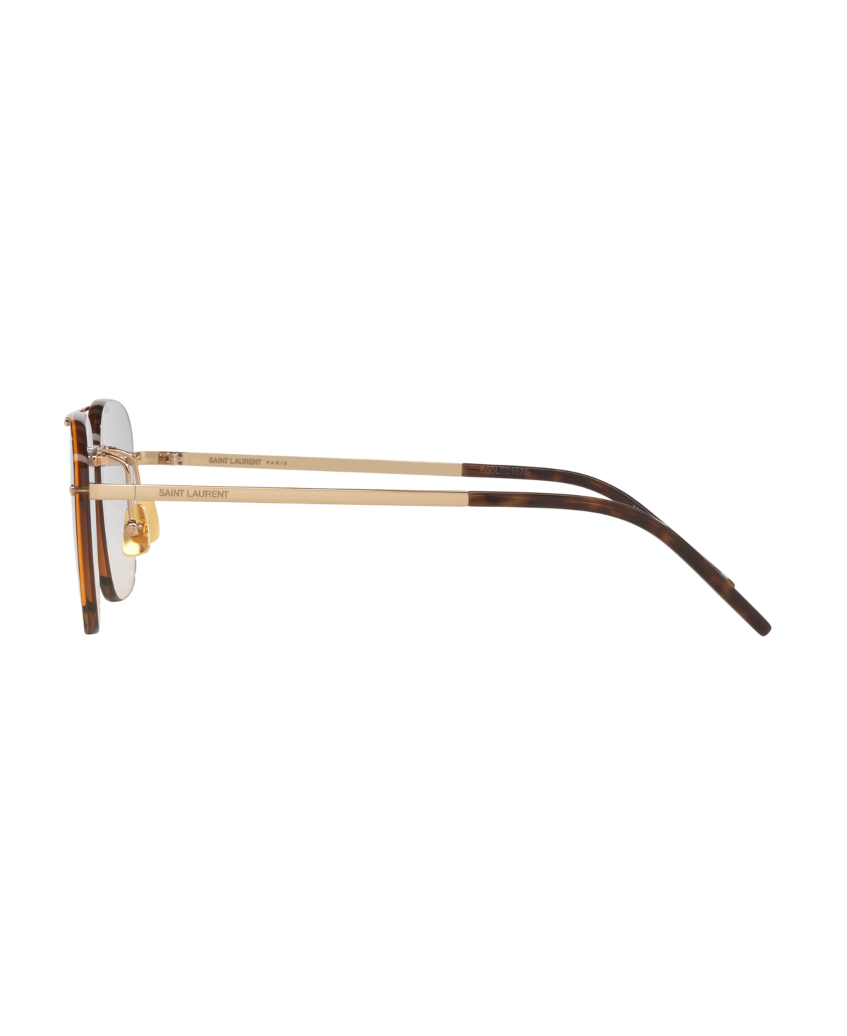Saint Laurent Unisex Rimless Sunglasses, Ys000324 In Gold