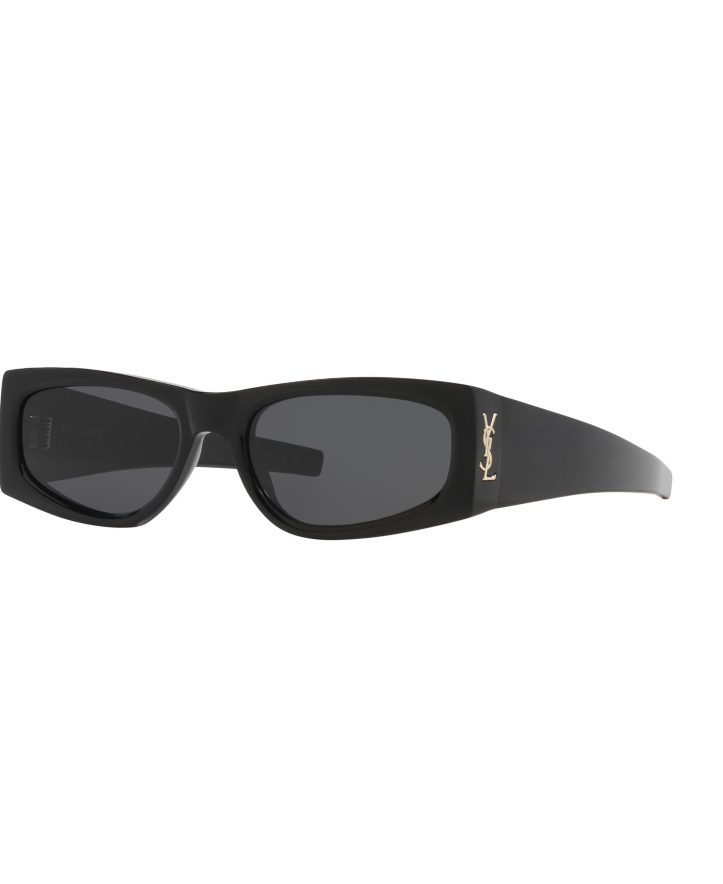 Женские солнцезащитные очки Saint Laurent Small Sunglasses, SL M140 YS000621, цвет: Чёрный — фото 1