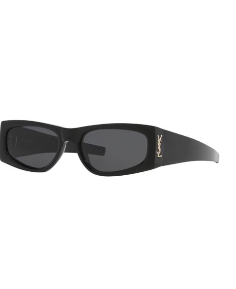 Женские солнцезащитные очки Saint Laurent Small Sunglasses, SL M140 YS000621, цвет: Чёрный