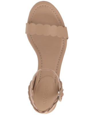 Women's Pathina Scalloped Block Heel Sandals, Exclusively at Macy's