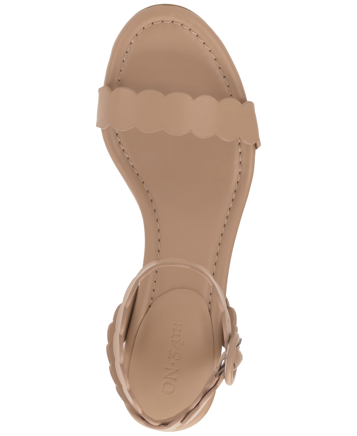 ON 34TH WOMEN'S PATHINA SCALLOPED BLOCK HEEL SANDALS, EXCLUSIVELY AT MACY'S 