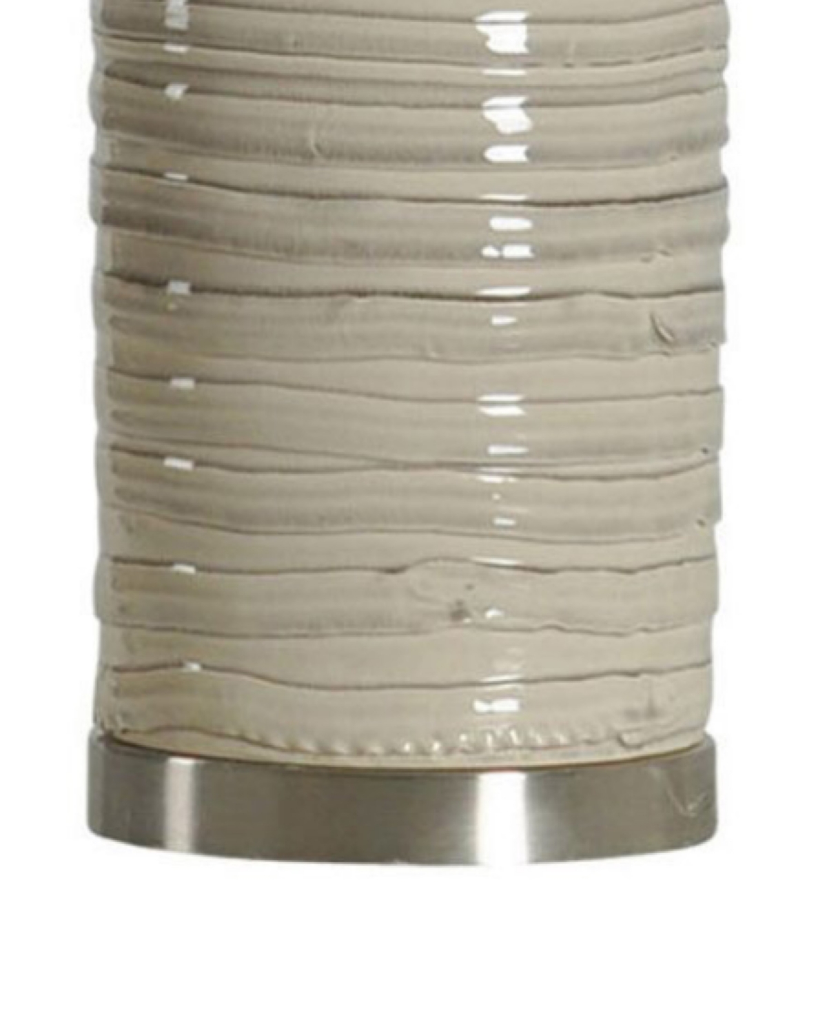 Shop Stylecraft Home Collection 39" Anastasia Modern Ceramic Table Lamp In Off-white