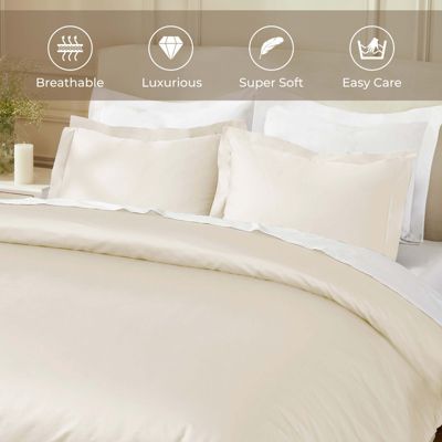Egyptian Cotton 850 Thread Count Solid Duvet Cover Set, King/California King