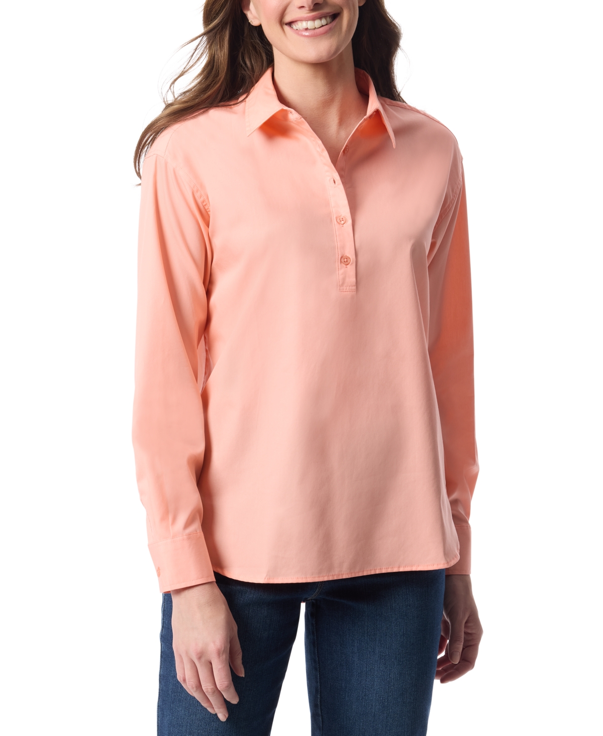 Women's Amanda Cotton Pullover Shirt - JUNEBERRY