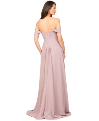 Women's Off Shoulder Chiffon Dress
