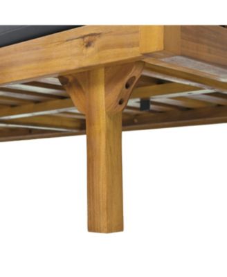 Streamdale Acacia Wood 3-Seater Daybed & Coffee Table Set