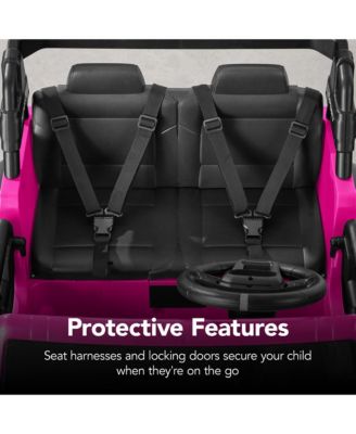 Kids 24V 2-Seater Electric Ride-On Car Truck w/ Parent Control, Bluetooth, LED Lights