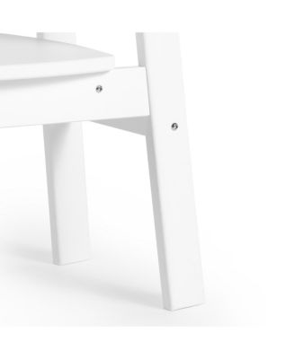 Kids 5-Piece Modern HDPE Dining Table and Chairs Set