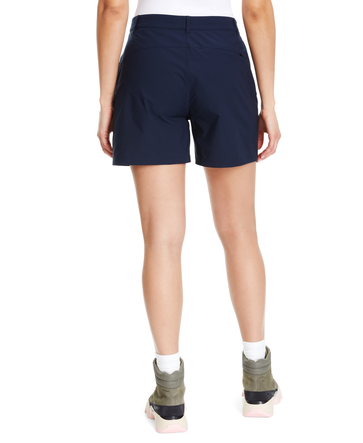 Bass Outdoor Women's Traveler Tech Front Zip Shorts In Blue