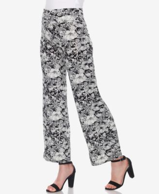 Women's Floral Print Wide Leg Palazzo Pants