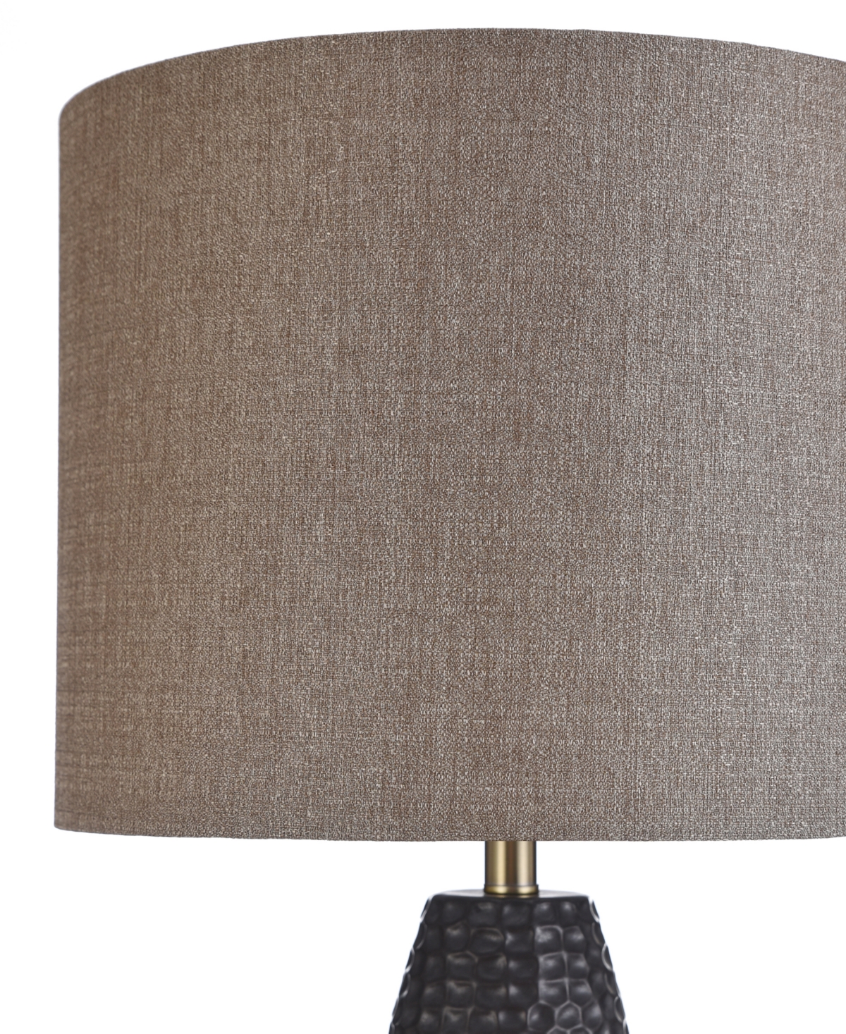 Stylecraft Home Collection 37" Laughlin Ceramic Table Lamp In Charcoal