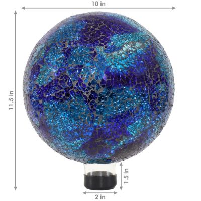 10" Mosaic Glass Gazing Globe