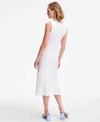 Women's Side-Tie Tank Midi Dress, Exclusively at Macy's