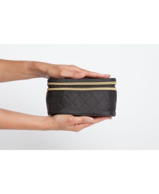 Travel Makeup Case (1 Piece) with Travel-Sized Makeup Brushes (4 Pieces) | Travel Accessories