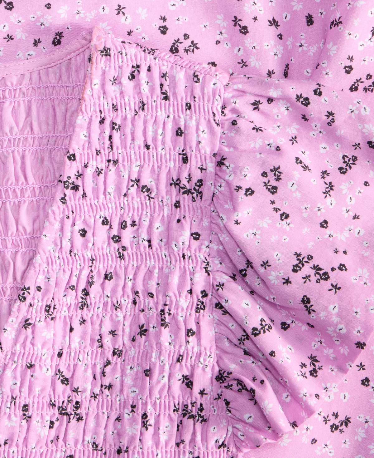 On 34th Women's Printed Smocked Flutter-sleeve Midi Dress, Exclusively At Macy's