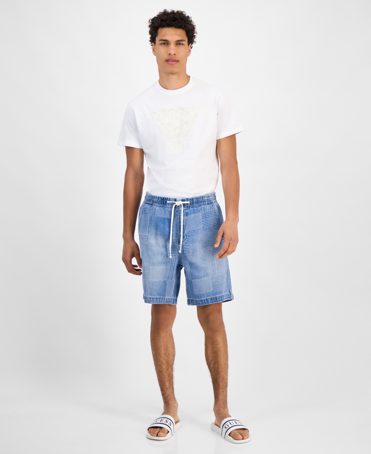 Guess Men's Orion Denim 7-1/2" Shorts