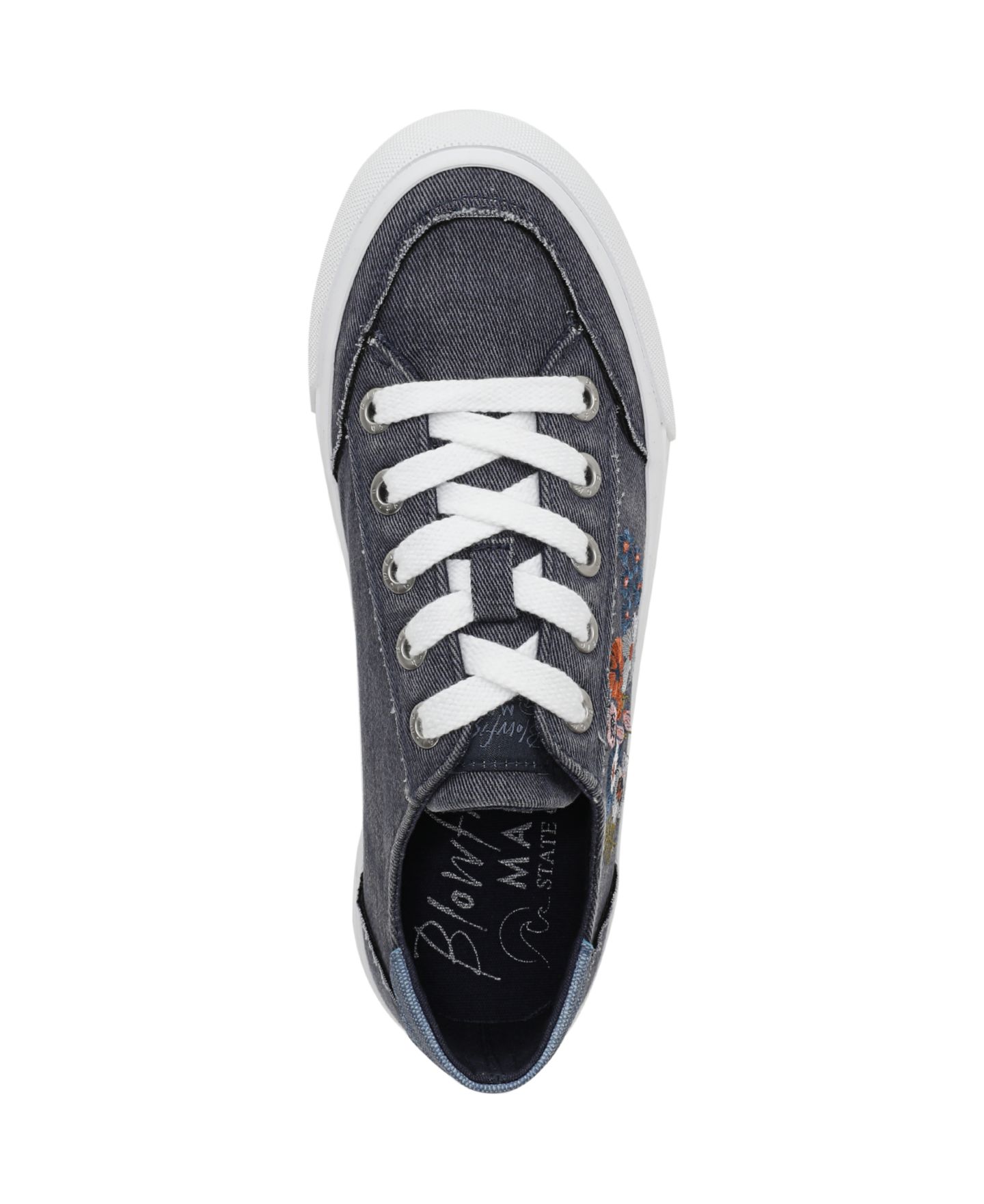 Женские кроссовки Blowfish Malibu Sadie-Sun 3 Lace Up Platform, цвет: Тёмно-синий холщовый — фото 4
