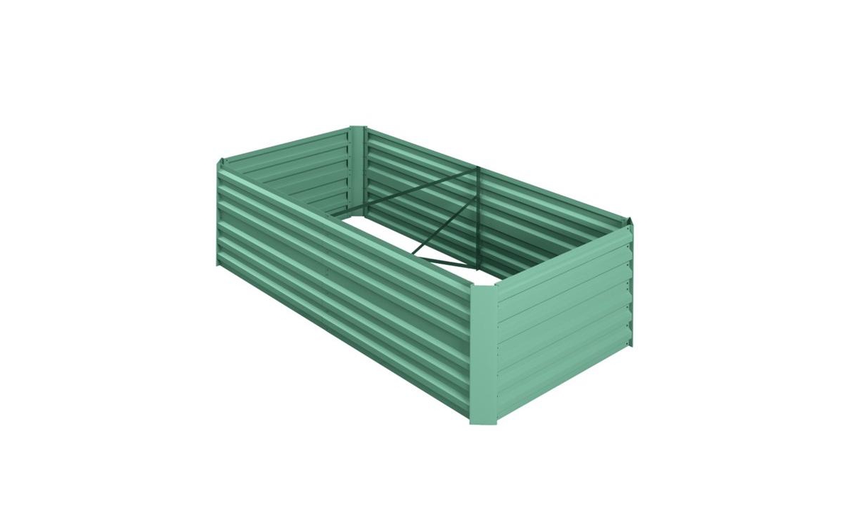 Garden Bed High-Quality Wooden Planter for Vegetables, Flowers, and Herbs - Light Green