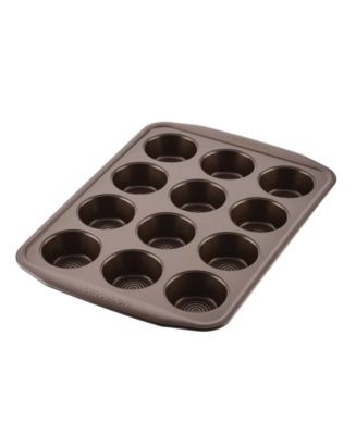 Circulon Symmetry Nonstick Chocolate Brown 12-Cup Muffin Pan - Macy's
