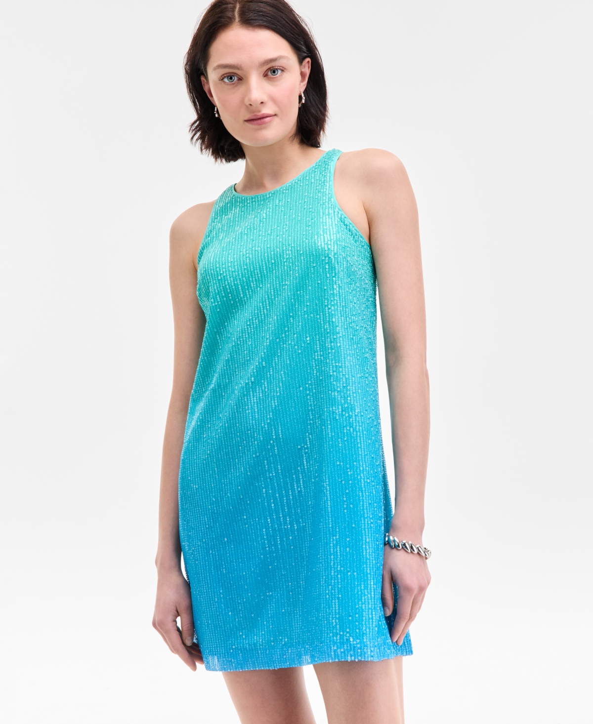 On 34th Women's Ombre Sequin Mini Dress, Exclusively At Macy's In Blue