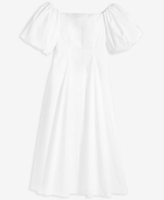 新品♡ MEDI OFF SHOULDER PUFF SLEEVE DRESS On 34th Women's Off-The-Shoulder Puff-Sleeve Midi Dress