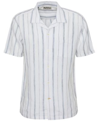 Men's Garnock Short Sleeve Striped Button-Front Camp Shirt