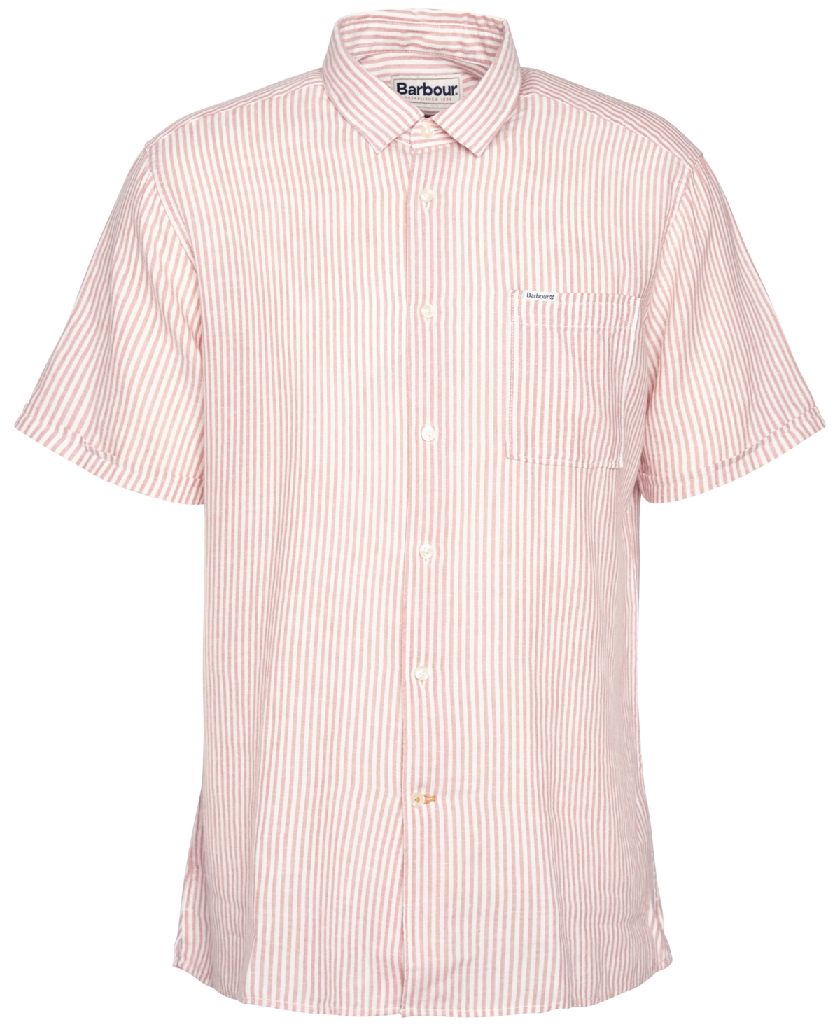 BARBOUR MEN'S DEERPARK SHORT SLEEVE STRIPED BUTTON-FRONT SHIRT 