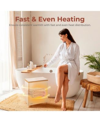 Rectangular Towel Warmer Bucket, Large Capacity Single Touch Towel & Blanket Warmer