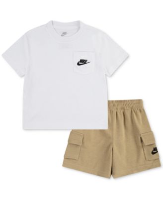 Nike - Toddler Boys Pocket T-Shirt & French Terry Shorts, 2 Piece Set