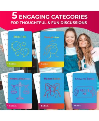 Conversation Cards Game - Universal Edition - 500 Questions - Share Thoughts