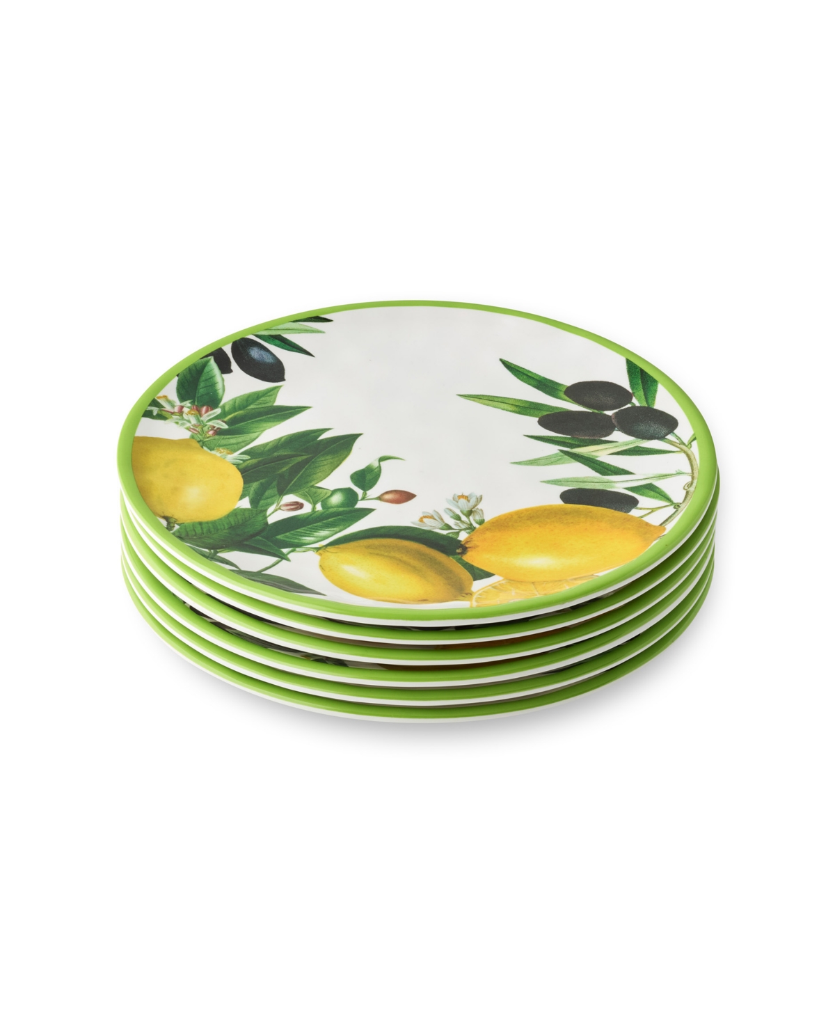Limone Melamine 6-Pc. Salad Plates, Service for 6